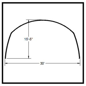 30L' x 48' Span-Tech Single Truss Leg System
