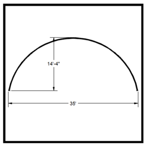 35' x 70'  Span-Tech Single Truss System